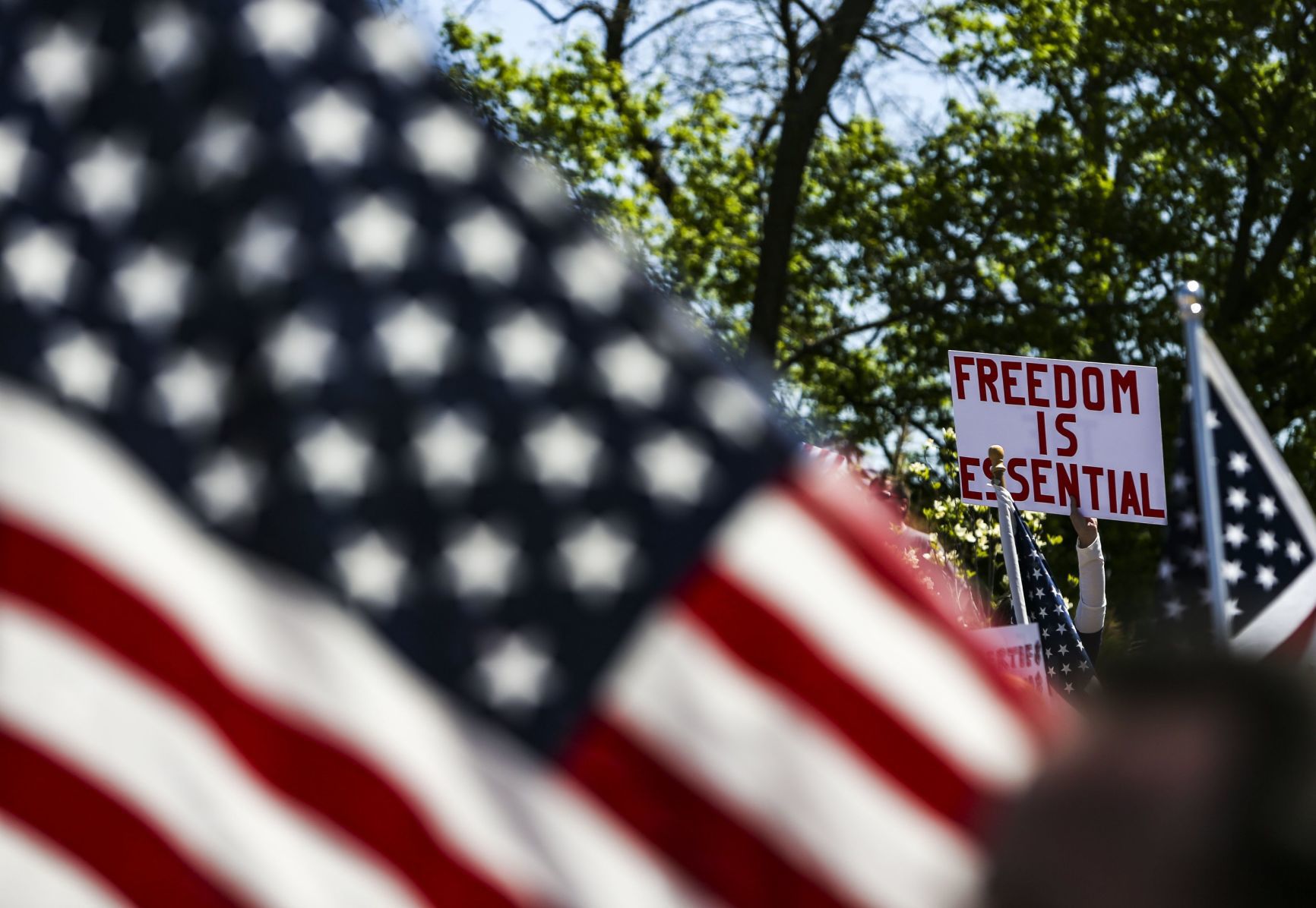 Citizens protest stay-home order